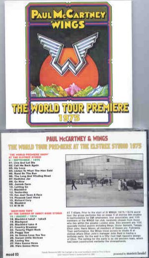Paul McCartney - The World Tour Premiere 1975 ( Sept 6th , 1975 - August 15th , 1974 ) ( Misterclaudel )