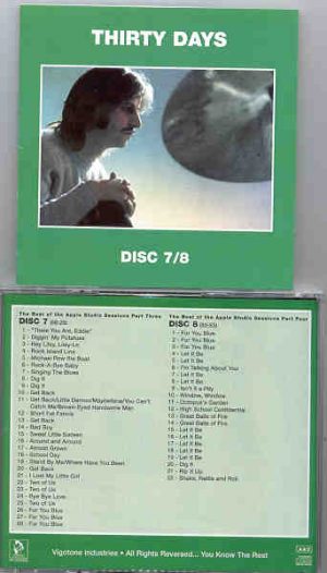 The Beatles - Thirty Days Vol. 7 & 8      ( 17 cds Set Vigotone )  ( Vigotone ) ( 2 CD!!!!! SET )