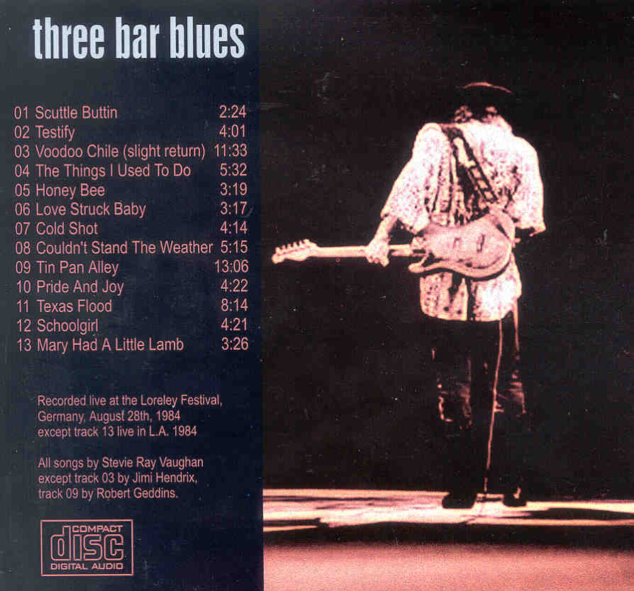 Stevie Ray Vaughan - Three Bar Blues ( ( Live At Loreley Festival , Germany , August 28th , 1984 )