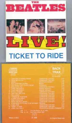 The Beatles - Live Ticket To Ride ( Stockholm - Paris ) ( Back Trax )