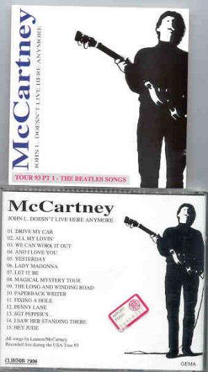Paul McCartney - Tour 1993 ( John L. Doesn't Live Here Anymore ) Part One