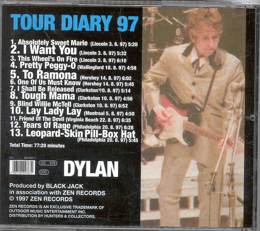 Bob Dylan - Tour Diary 1997 On The Road To The Highlands