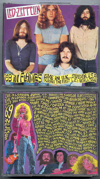 Led Zeppelin - Triple '69 In Flames ( 3 CD SET ) ( Live in Sweden , UK & USA , first Led Zepp World Tour )