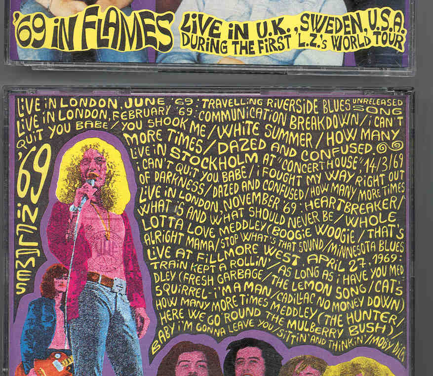 Led Zeppelin - Triple '69 In Flames ( 3 CD SET ) ( Live in Sweden , UK & USA , first Led Zepp World Tour )