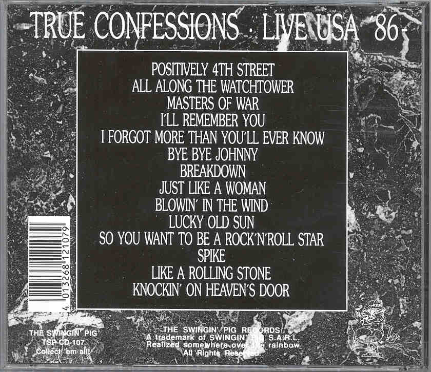 Bob Dylan - True Confessions ( w/ Tom Petty ) ( Swingin Pig ) ( Live USA 1986 )