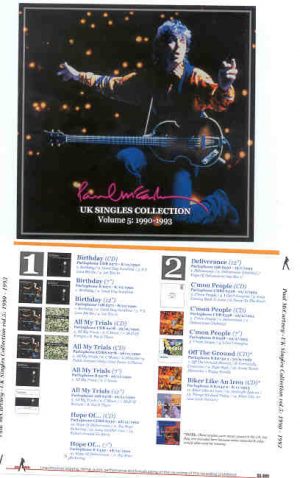 Paul McCartney - UK Singles Collection Vol 5 ( 1990 - 1993 ) ( 2010 Girls School ) ( 2 CD SET)