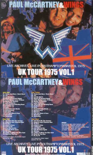 Paul McCartney - UK TOUR 1975 VOL. 1  ( 4 CD SET ) ( Southampton & Bristol )