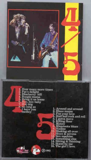 Led Zeppelin - Uncensored  4 / 5   ( Great Dane ) ( 2 CD set )  ( Selected LIVE Soundboard tracks )