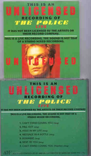 Sting / The Police - Unlicensed Live ( The Police )