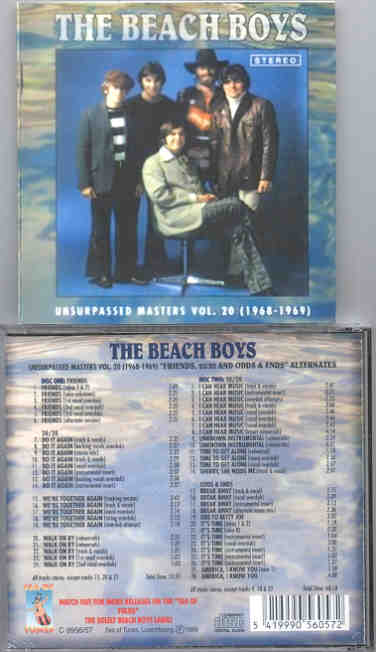 The Beach Boys - Unsurpassed Masters vol. 20 ( 2 CD SET ) ( 1968 - 1969 )