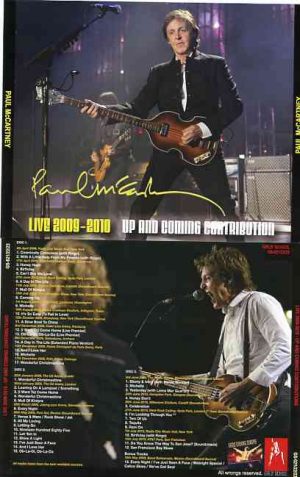 Paul McCartney - Up & Coming Contributions ( 3 CD SET ) ( Girls School ) ( Live 2009 - 2010 )
