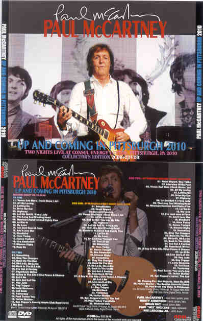 Paul McCartney - Up & Coming Tour 2010 Pittsburgh ( 2 CD + 2 DVD set ) ( August 19th , 2010 )