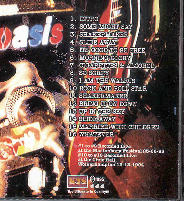 Oasis - Up In The Sky ( Live in Glastonbury June 1995 & Wolverhampton , Dec 12th , 1994 )( KTS )