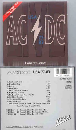 Ac-Dc - USA 1977-1983 Concert Series ( Arriba )( New York '77 - Maryland '79 + USA Tour '83 )