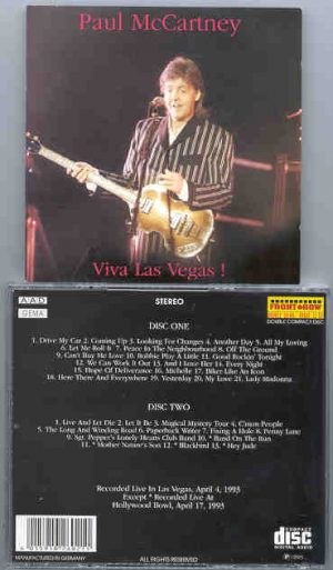 Paul McCartney - Viva Las Vegas ( 2 CD SET ) ( Las Vegas , Nevada , USA , April 4th , 1993 ) Picture