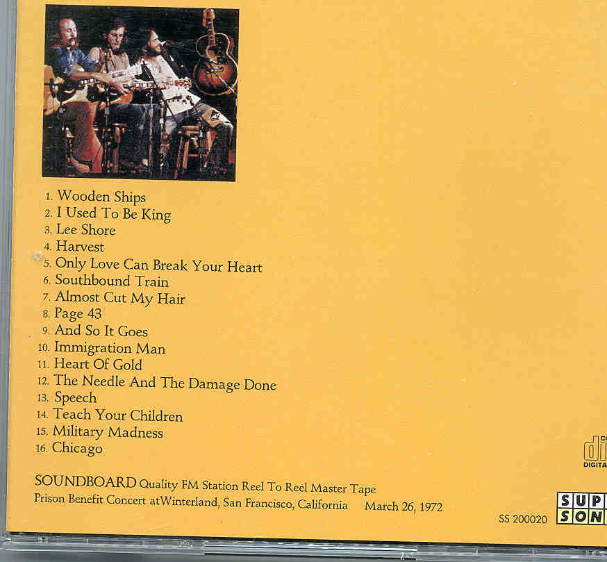 Neil Young / CSNY - Waterbrothers ( Prison Benefit Concert , Winterland , San Francisco , USA , March 26th , 1972 )