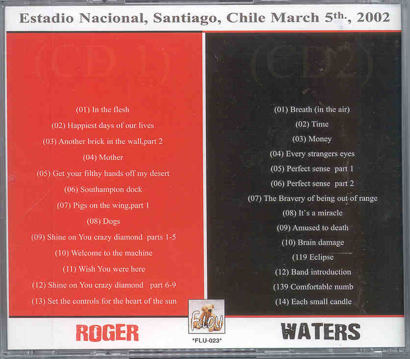 Roger Waters - Shine On Chile 2002 ( 2 CD!!!!! set )