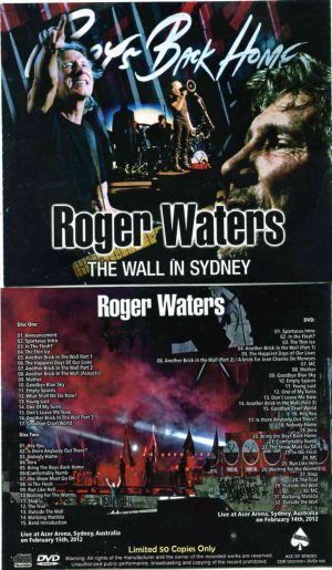 Roger Waters - The Wall In Sydney ( 2 CD!!!!! - 1 DVD ) ( Acer Arena , Sydney , Australia , February 15th , 2012 )