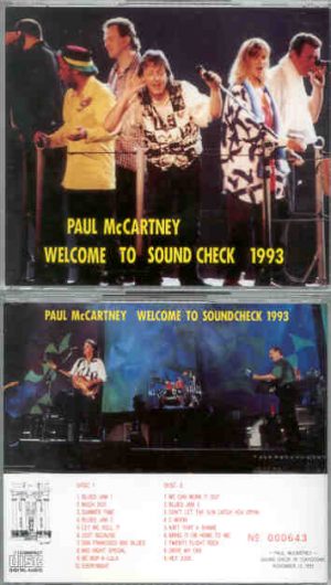 Paul McCartney - Welcome To Soundcheck ( 2 CD SET ) ( Tokiodome , November 12th , 1993 )
