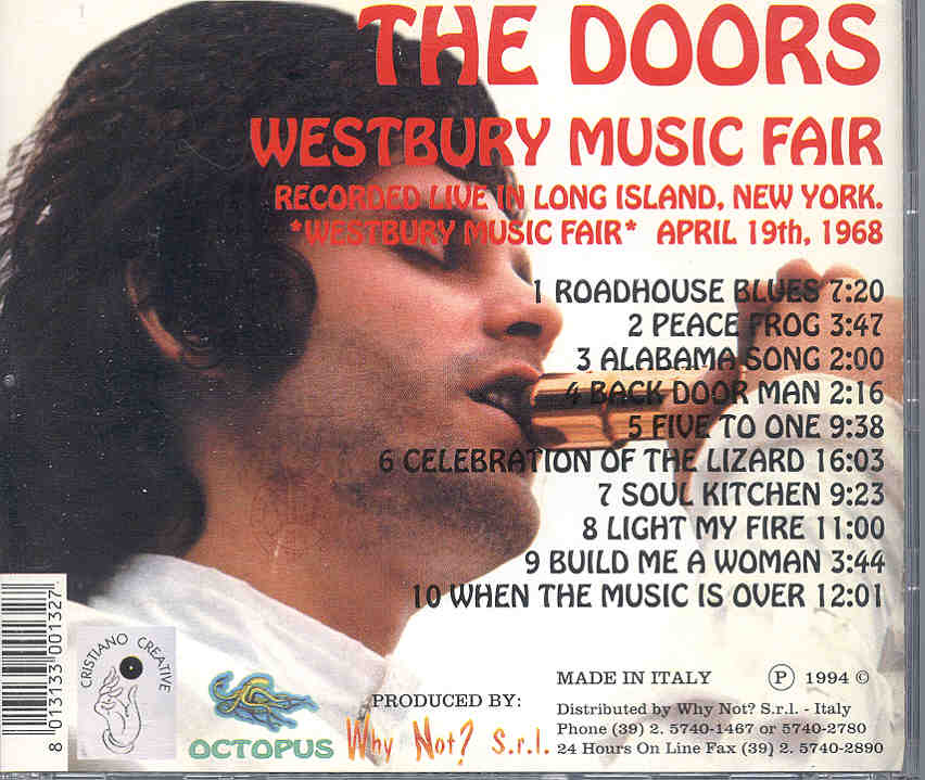 The Doors - Westbury Music Fair ( Octopus ) ( Long Island , New York , April 19th , 1968 )