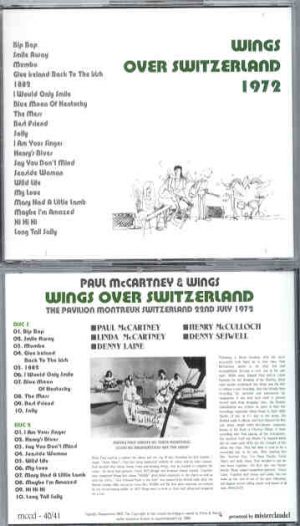 Paul McCartney - Wings Over Switzerland 1972  ( 2 CD set ) ( Misterclaudel ) 