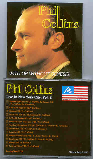 P. Gabriel / GENESIS / P. Collins - With Or Without Genesis ( New York City 1990 Part Two )