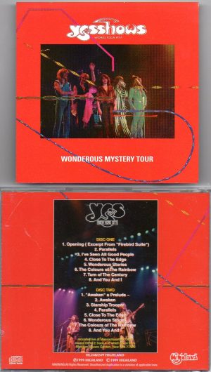 Yes - Wonderous Mystery Tour ( Highland ) ( 2 CD!!!!! SET ) ( Springfield , Massachusetts , August 10th , 1977 )
