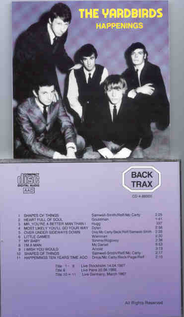 Eric Clapton - Happenings ( Backtracks ) ( The Yardbirds in Stockholm , Paris & Germany )