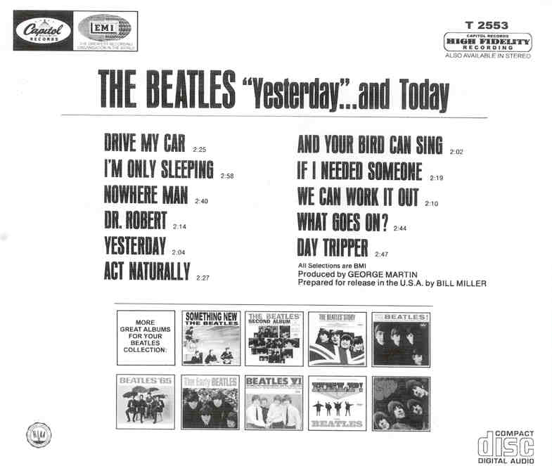 The Beatles - Yesterday and Today  ( Trunk Cover ) (  Capitol Mono )