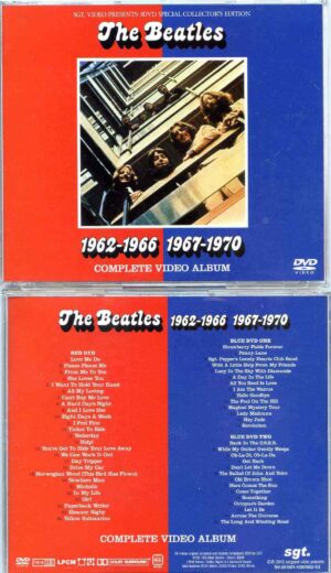 The Beatles - 1962-1966 & 1967-1970 Complete Red And Blue Video Album ( 4 DVD SET ) ( SGT )