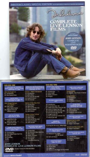 John Lennon - Complete Live Lennon Films  ( 2 DVD SET ) ( Misterclaudel )