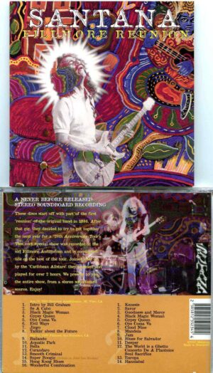 Santana - Fillmore Reunion ( 2 CD ) ( Previously Unreleased STEREO SOUNDBOARD at Fillmore and Shoreline )