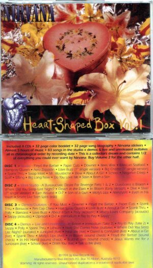 Nirvana - Heart Shaped Box Vol 1 ( 4 CD SET Plus TWO 32 Pages Booklets )