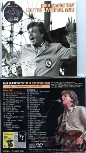 Paul Mccartney - Let It Be Liverpool 1990  ( 1 CD - 1 DVD Set )  ( Valkyrie ) ( Liverpool , June 28th , 1990 )