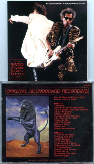 Rolling Stone - Mick's Birthday Party At World's Champion Stadium ( 2 CD ) ( Vinyl Gang ) ( Paris , France July 25th , 1998 )