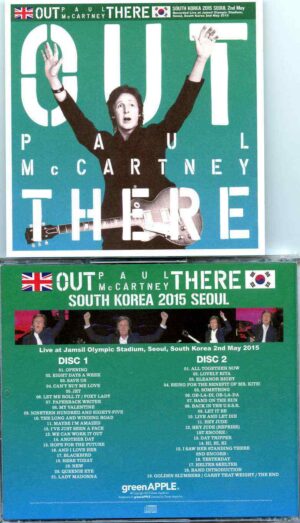 Paul Mccartney - Out There In South Korea 2015 (Green Apple)( 2 CD ) ( Jamsil Olympic Stadium , Seoul , South Korea , May 2nd '15 )