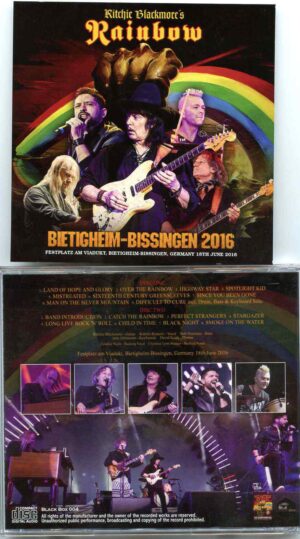 Rainbow - Bietigheim Bissingen 2016 ( 2 CD ) ( At Eestplatz Am Viaduct ,Bietigheim Bissingen , Germany June 18th , 2016 )