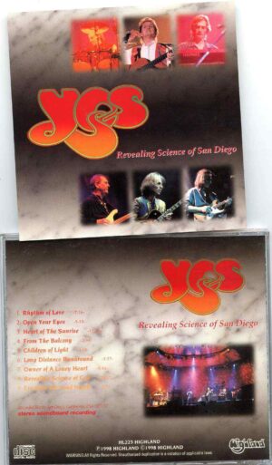 Yes - Revealing Science Of San Diego ( 2 cd ) ( Highland ) ( Soundboard of San Diego , California , USA , July 12th , 1997 )
