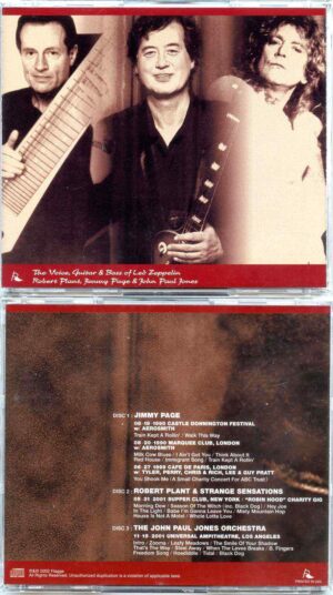 Led Zeppelin - The Voice Guitar And Bass Of Led Zeppelin ( 3 CD SET ) ( Plant , Page & Jones live by themselves )
