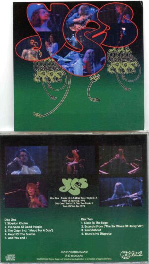 Yes - The Wizard Of Yes ( 2 CD ) ( Highland ) ( Recorded Live During The US Tour August 1972 & April 1973 )