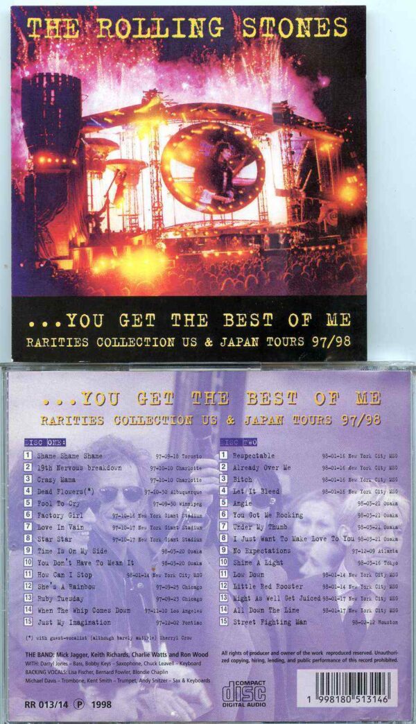 Rolling Stone - You Get The Best Of Me ( 2 CD ) ( Rarities Collection US & Japan Tours 97/98 )