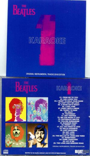The Beatles- 1 = Karaoke ( Original Instrumental Tracks 2018 Edition ) ( BEATFILE )