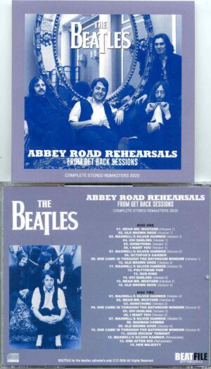 The Beatles- Abbey Road Rehearsals ( From Get Back Sessions/Stereo Remasters 2020 )( 2 CD SET )( 2019 BEATFILE )