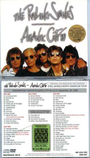 Rolling Stones - Atlantic City 89 ( 3 CD + 1 DVD SET )( MAYFLOWER )( With Clapton , Axl Rose , Izzi Stradlin & Hooker)