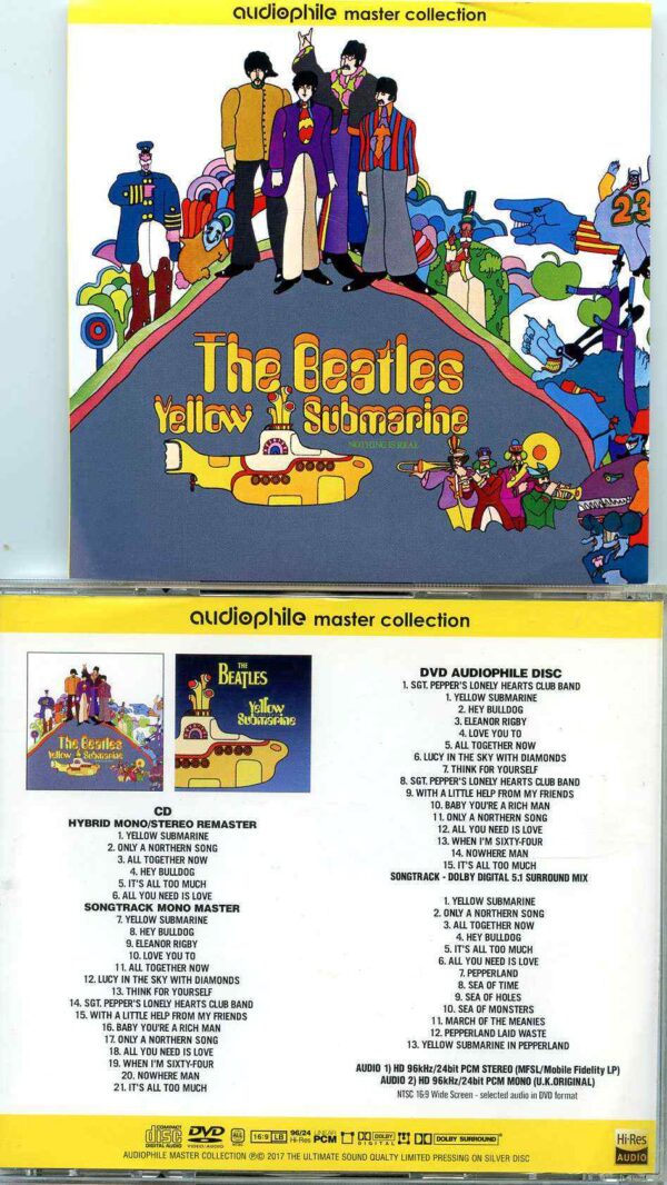 The Beatles- Audiophile Master Collection - Yellow Submarine  ( 1 CD - 1 Audiophile DVD SET )