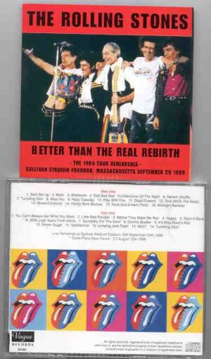 Rolling Stones - Better Than The Real Rebirth ( 2 CD )( Live Rehearsal at Sullivan Stadium Foxboro , Massachusetts , Sep 29th , 1989 )