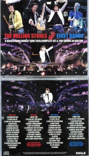 Rolling Stones - First Bangs ( 4 CD SET ) ( Complete First and Second Shows in Boston Aug 21st & 23rd 2005 )