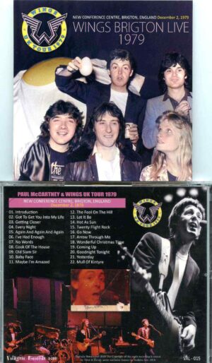 Paul Mccartney- Wings Brigton Live 1979 ( Valkyrie )( New Conference Centre , Brigton , England , Dec 2nd , 1979 )