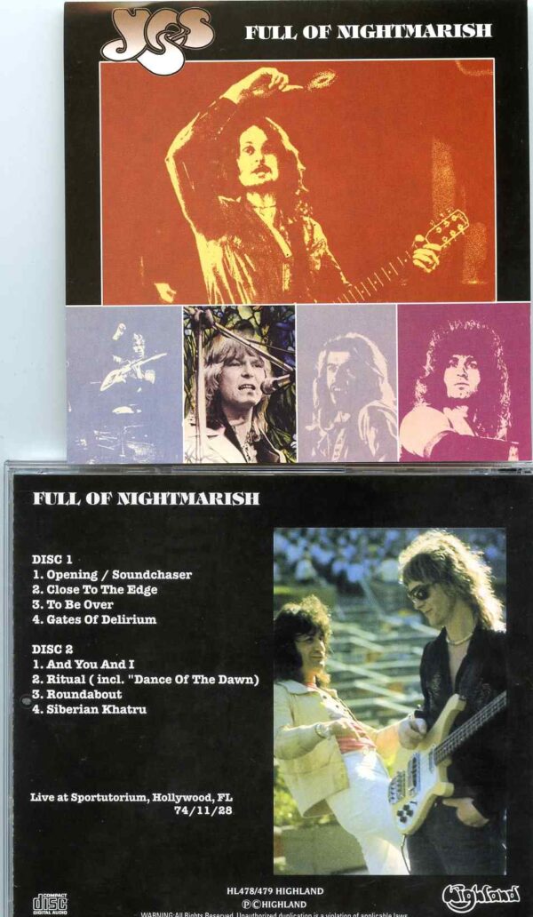 Full Of Nightmarish ( Highland ) ( 2 CD SET ) ( Live at Sportutorium , Hollywood, FL, USA, November 11th, 1974 )