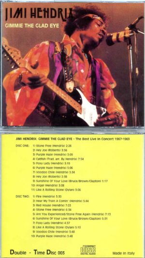 Gimmie The Glad Eye ( 2 cd set ) ( The Best Of Live In Concert 1967 - 1969 )